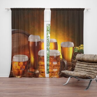 Závěs Krýgly s pivem: 2ks 140x250cm Závěs Krýgly s pivem: 2ks 140x250cm