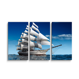 Obraz - 3-dílný Loď: 120x80 cm