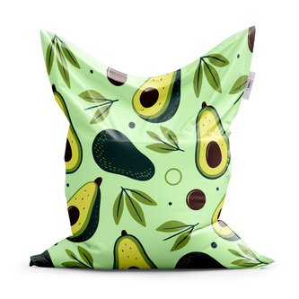 Sedací vak Kreslené avokádo: 150x100 cm
