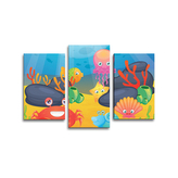 Obraz - 3-dílný Podmořský svět: 75x50 cm