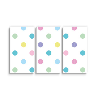 Obraz - 3-dílný Puntík vedle puntíku: 120x80 cm