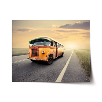 Plakát Autobus veterán: 120x80 cm