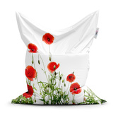 Sedací vak Vlčí máky: 150x100 cm