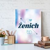 Dárková cedulka Ženich šíp: 30x40 cm