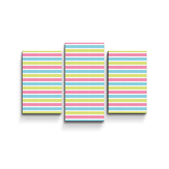 Obraz - 3-dílný Proužky: 75x50 cm