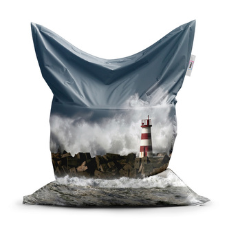 Sedací vak Maják ve vlnách: 150x100 cm Sedací vak Maják ve vlnách: 150x100 cm