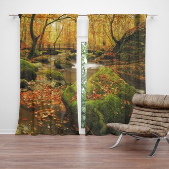 Závěs Most v lese: 2ks 140x250cm Závěs Most v lese: 2ks 140x250cm