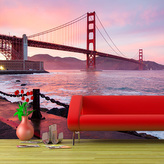 Tapeta Golden Gate: 208x125 cm