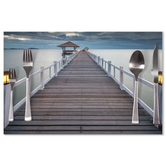 Prostírání Dřevěné molo: 40x30cm