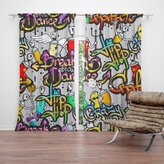 Závěs Graffiti: 2ks 140x250cm