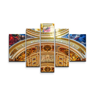 Obraz - 5-dílný Chrám 2: 125x90 cm
