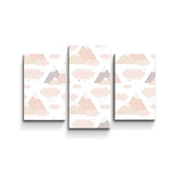 Obraz - 3-dílný Dětské pyramidy: 75x50 cm