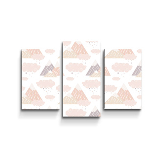 Obraz - 3-dílný Dětské pyramidy: 75x50 cm