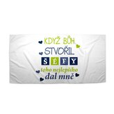 Ručník Když Bůh stvořil šéfy: 30x50 cm