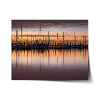 Plakát Večerní přístav: 120x80 cm