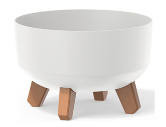 květináč GRACIA LOW DGRL240L bílý