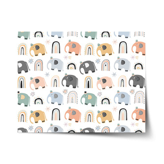 Plakát Animovaní sloni: 120x80 cm