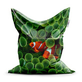 Sedací vak Klaun očkatý: 150x100 cm