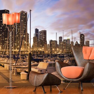 Tapeta Městský přístav: 208x125 cm