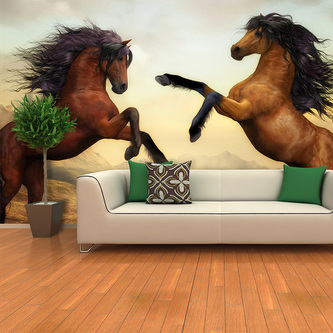 Tapeta Vzpínající se koně: 336x220 cm