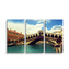 Obraz - 3-dílný Ponte di Rialto: 120x80 cm