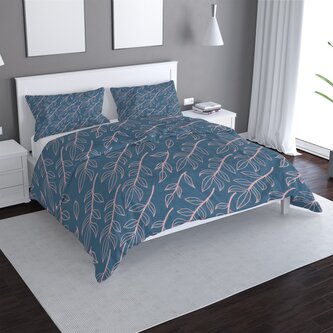 Povlečení Růžové malované lístky: 140x220 / 90x70 Povlečení Růžové malované lístky: 140x220 / 90x70