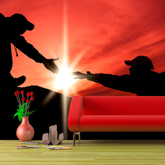 Tapeta Horolezci: 125x75 cm