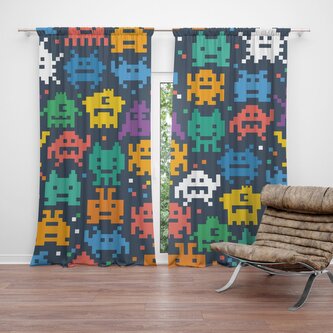 Závěs Videohra 3: 2ks 140x250cm