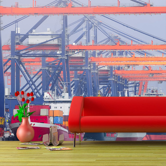 Tapeta Lodě v přístavu: 208x125 cm