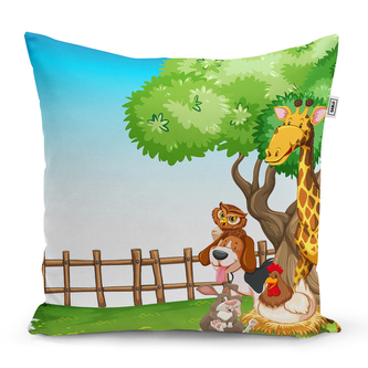 Polštář Zvířátka 2: 40x40 cm