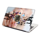 Samolepka na notebook Bitcoin: 38x26 cm