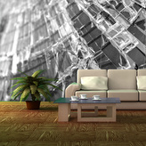 Tapeta Rozbité sklo: 336x220 cm