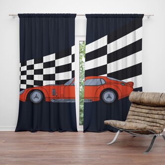 Závěs Závodní auto: 2ks 140x250cm Závěs Závodní auto: 2ks 140x250cm