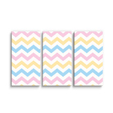 Obraz - 3-dílný Tříbarevné klikyháky: 120x80 cm