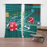 Závěs Kostky: 2ks 140x250cm