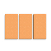 Obraz - 3-dílný Bílé čárky na oranžové: 120x80 cm