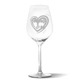 Sklenička na víno Miluji tě srdce: 49 cl