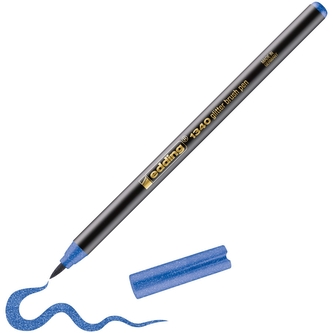 Štětcový popisovač EDDING 1340, třpytivě modrý