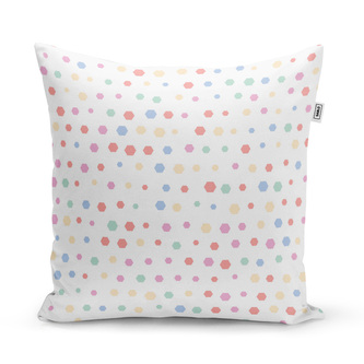 Polštář Různě barevné puntíky: 40x40 cm