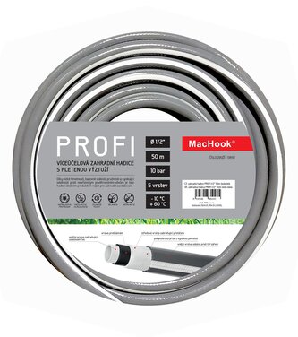 zahradní hadice PROFI 1/2" 50m šedo-bílá