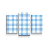 Obraz - 3-dílný Košilový vzor: 75x50 cm