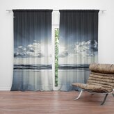 Závěs Pohled na moře: 2ks 140x250cm