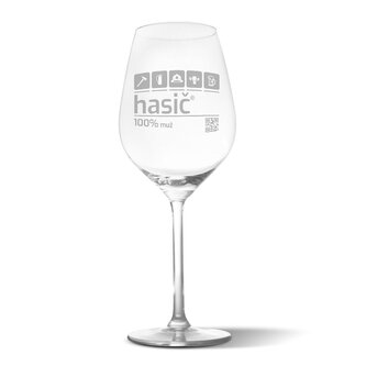 Sklenička na víno Hasič: 49 cl