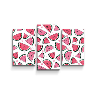 Obraz - 3-dílný Vodní meloun: 75x50 cm