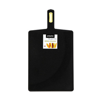 VEGANA VELKÁ KUCHYŇSKÁ DESKA S RUKOJKOU 30X22CM COSMOS ČERNÁ