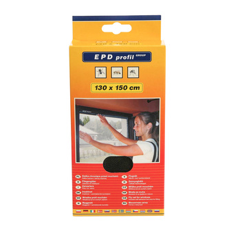 SÍŤKA PROTI HMYZU 130X150CM ČERNÁ