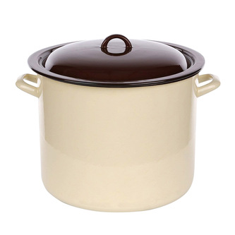 HRNEC ROVNÝ 16.6L PR.30CM VÝŠKA.25.2CM KRÉMOVÝ/TMAVÝ STŘED S POKLIČKOU