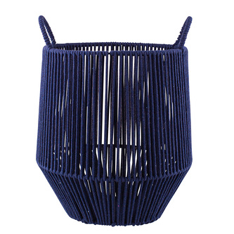 TKANÝ KOŠÍK S ÚCHYTY 26X26X31CM NÁMOŘNICKÁ MODRÁ