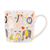 PROSTÝ PORCELANOVÝ HRNEK NBC 250ML SAFARI DEKOR A