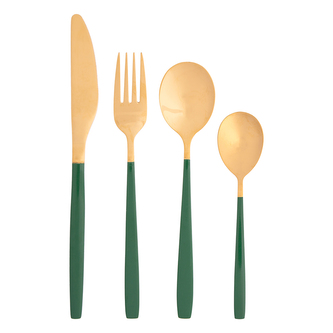 NOBLE GOLD GREEN SADA 24 PŘÍBORŮ V KRABIČCE